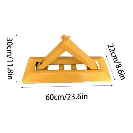 Triangle Foldable Residential Parking Space Lock Steel