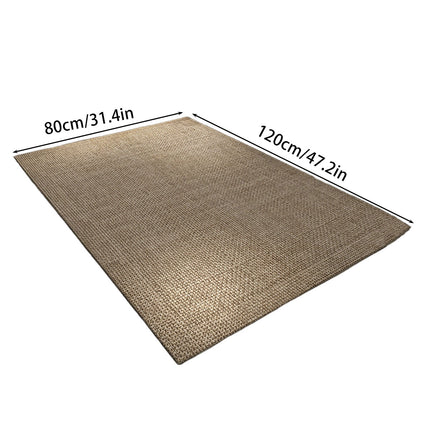Jute Rug Handmade Area Rug Rectangle Jute Carpet Beige For Home Décor Flooring