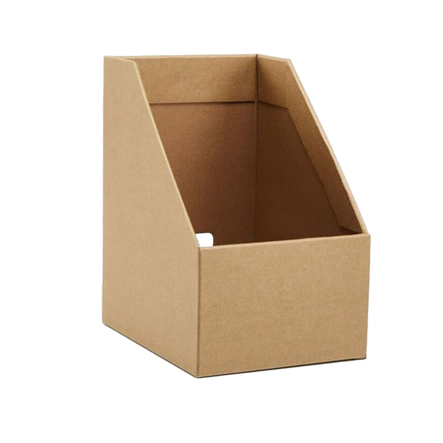 6PCS Kraft Paper Desktop Storage Box for Document Organization Office Supplies