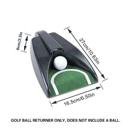 Automatic Golf Ball Returner Electric Putting Practice Trainer Return Turf Base
