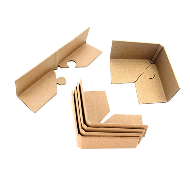 100pcs Kraft Paper Cardboard Corner Protector 90 Degree Angle Guard for Packing