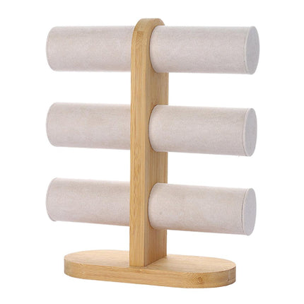 Three Tier Jewellery Display Stand Bracelet Storage Rack Desktop Bracelet Holder