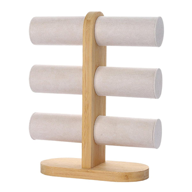 Three Tier Jewellery Display Stand Bracelet Storage Rack Desktop Bracelet Holder