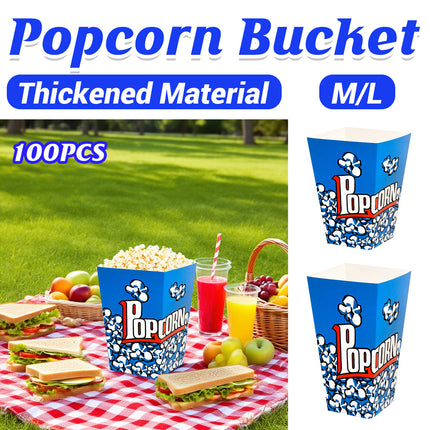 Popcorn Box Snack Box Fries Box Disposable Food Container For Fast Food Takeaway