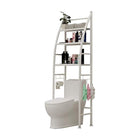 Over Toilet 4 Tier Bathroom Storage Rack White or Black