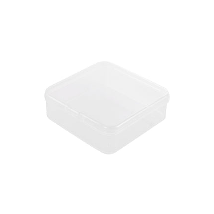 100PCS Square Transparent Storage Boxes Durable for Organizer Jewelry Beads Use