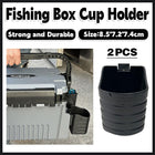 2pcs Fishing Box Accessories Rod Bucket Water Cup Holder Adjustable Tackle Stand