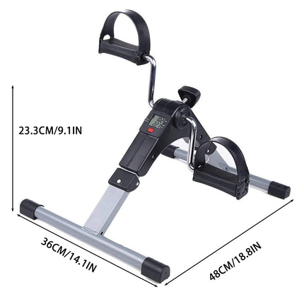 Mini Folding Exercise Bike Home Mini Fitness Equipment Foldable Adjustable AUS