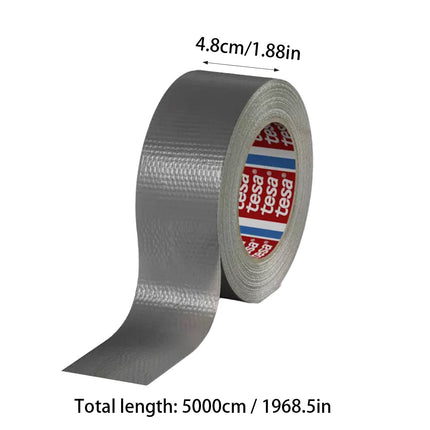 Cloth Duct Tape Grey Pipe Sealing Repair Waterproof Hand Tearable 4.8cm x 50m