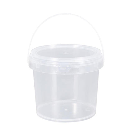 20PCS Food-safe Plastic Sealed Containers 750/1500ml with Lids Transparent