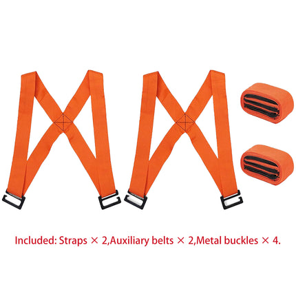 8 Pieces Household Portable Moving Straps Adjustable For Carrying Furniture