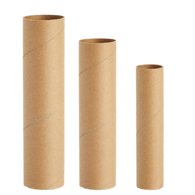 Kraft Paper Tubes 10pcs Round Poster Packaging Tubes Handmade Storage Containers