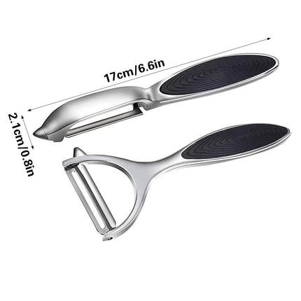 2PCS Stainless Steel Peeler Knife for Fruit Vegetable Peeling Kitchen Tools