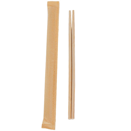 100pcs Disposable Wooden Chopsticks Individually Wrapped Bulk for Restaurants