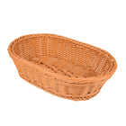 Imitation Rattan Plastic Basket Bread Fruit Vegetable Snack Storage Display Bin