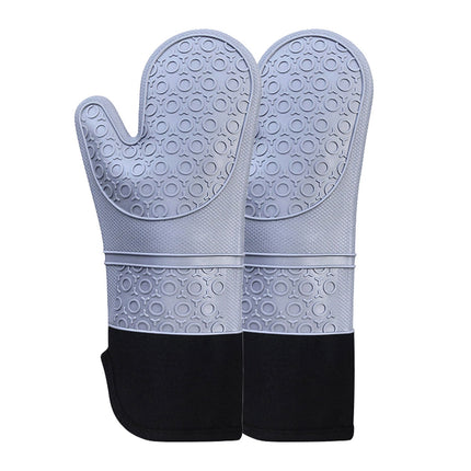 Kitchen Heat Resistant Gloves Pair Cooking Oven Mitts Baking BBQ Insulated Glove