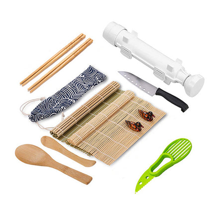 Sushi Making Tool Set for Home Kitchen DIY Sushi Rolls Professional Grade