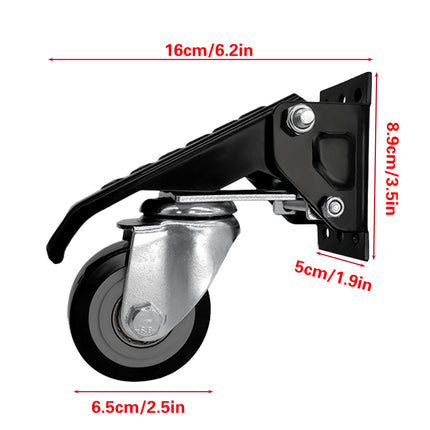 4pcs High Load Bearing Casters Worktable Mobile Casters Heavy Duty Wheel Roller