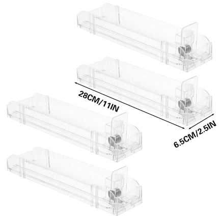 4pcs Supermarket Cigarette Pusher Acrylic Display Stand with Buckle Connector