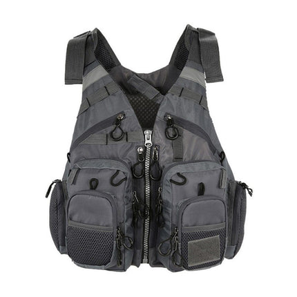 Fishing Vest with Multiple Pockets Lightweight Outdoor Floating Jacket