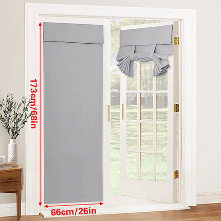 Self Adhesive Door Curtain with Velcro Blackout Thermal Privacy Shade