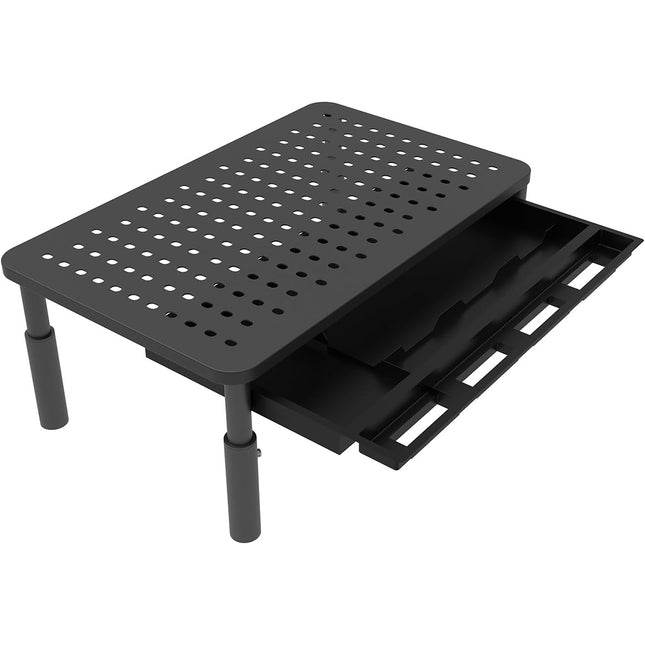 Monitor Stand Riser Aluminium 3 Level Laptop Desk Organiser Non Slip Black