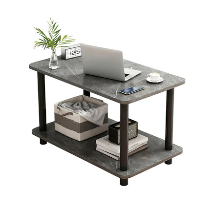2 Tier Narrow Table Space Saving for Bedroom Living Room Side Table Organizer