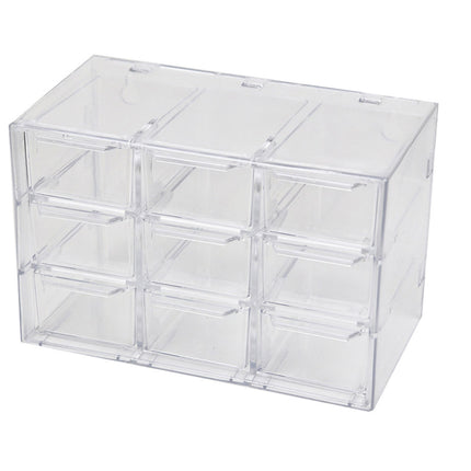 Storage Organizer Box Mini Plastic Desktop Drawers Desk Craft Cabinet For Office