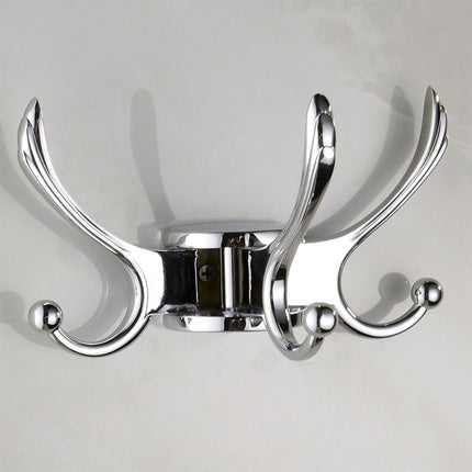 Wall Mounted Coat Hook Rotating Design Foldable Hook Space Saving For Home