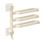 Punch-free Towel Rack Basic Model Rotatable Multi-rod Bathroom Toilet Towel Hang