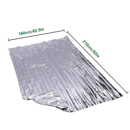 5PCS Outdoor Portable Emergency Thermal Blanket Waterproof Keep Warm Reflection