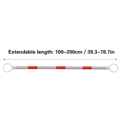 2PCS 1 to 2M Telescopic Cone Connecting Rod Extendable Barrier Link Bar