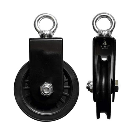 2PCS Aluminum Pulley Sliding Cable Bracket Wheel Gym Fitness Equipment Accessory