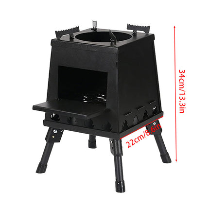 Camping Cassette Stove Portable Windproof Folding Gas Burner For Outdoor BBQ