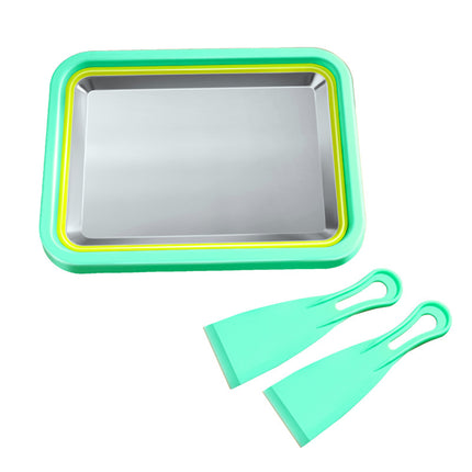 Stainless Steel Home Small Ice Frying Yogurt Tray Homemade Dessert Fruit Snack