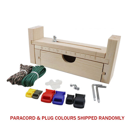 Solid Wood Paracord Bracelet Jig Adjustable Braiding Maker Tool Storage Drawer