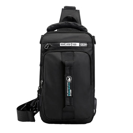 Large Capacity Multi Functional Shoulder Bag with USB Port Water Resistant