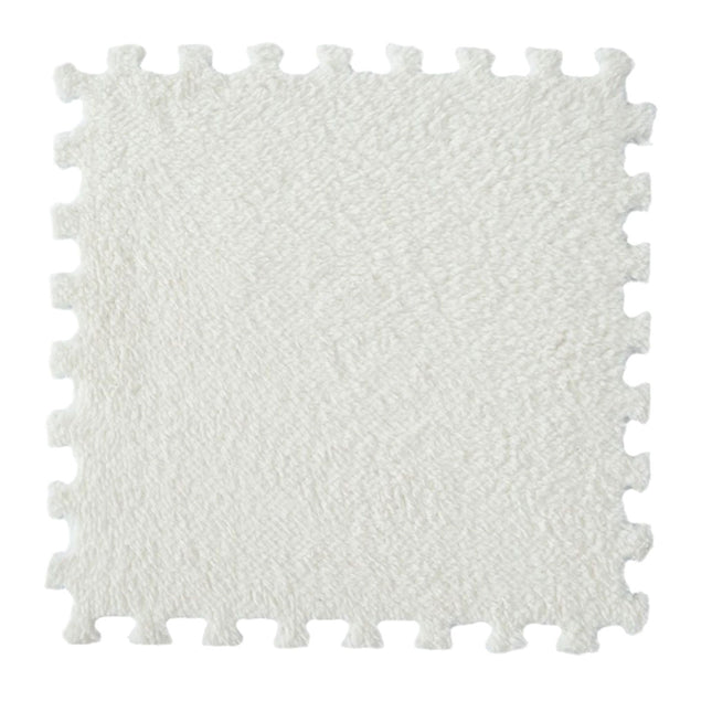 Square Carpet Set 12PCS Soft Splicing Floor Mats for Bedroom and Home Decor