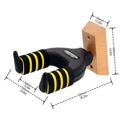 Guitar Stand Self Locking Hook Wall Mounted Hanger Guitar Hook Heavy Duty Holder