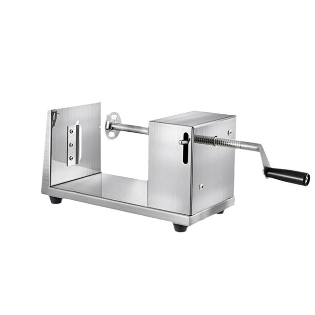 Stainless Steel Manual Potato Spiral Cutting Machine Hand Crank Slicer