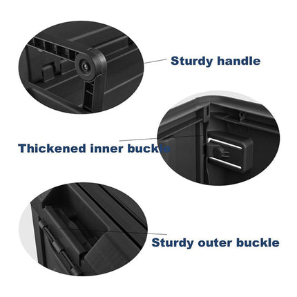 Folding Storage Box Large Capacity Organizer Collapsible Container for Home Use