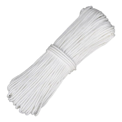 White Braided Rope Nylon Core Spun Rope Wear Resistant Binding Umbrella Rope
