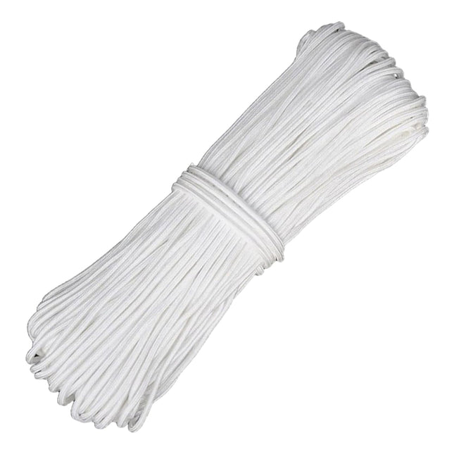White Braided Rope Nylon Core Spun Rope Wear Resistant Binding Umbrella Rope