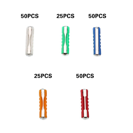 200PCS Torpedo Car Fuse Assortment Kit with Colour Coded Ratings for Vehicle Maintenance