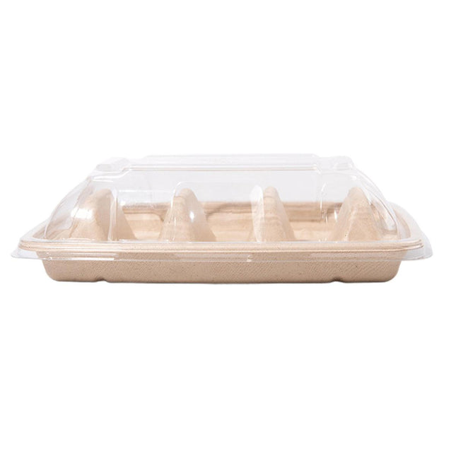 50PCS Taco Box Disposable Paper Tray Food Serving Holder Takeout Party Catering