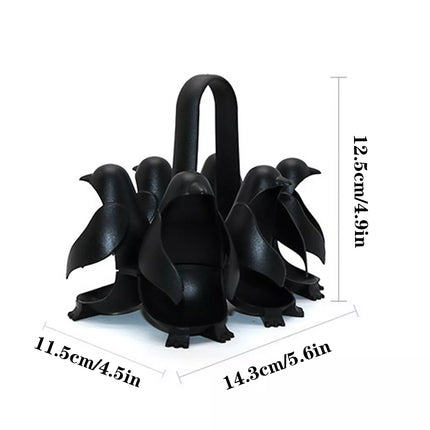 Penguin Shape Egg Holder Boil Cooker Can Hold Up To 6 Eggs Compatible Egguins