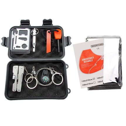 Outdoor Emergency Equipment Set Waterproof For Camping Hiking Adventure Survival
