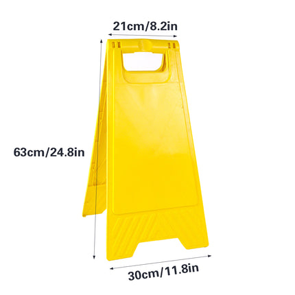 2PCS Caution Warning Signs Standing Floor Sign A Frame Stand Safety Durable