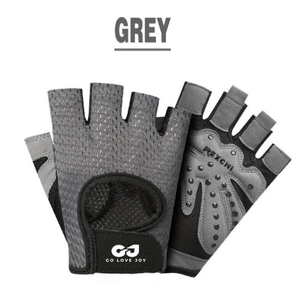 L Size Women Fitness Gym Training Gloves Half Finger Gel Weight Lifting Workout Gloves