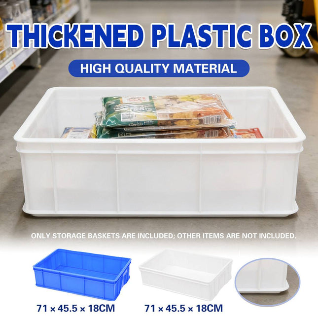 2PCS Rectangular Thickened Plastic Storage Box Durable for Household Storage Use